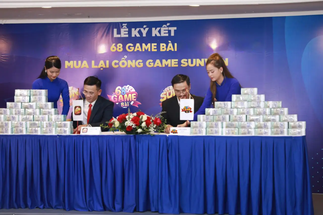 Lễ ký kết 68 game bài mua lại cổng game Sunwin